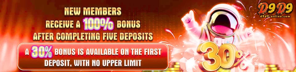 D9D9 casino promotions interface highlighting daily bonus offers and special online casino events